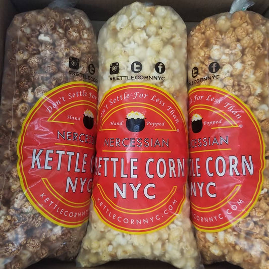 Kettle Corn Flavors Packaged in Large - 15 Cup Bags